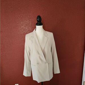 H&M Women's Cream Blazer